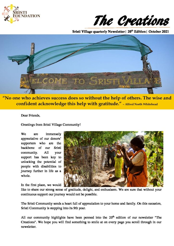 thumbnail of Sristi Newsletter 3 2021